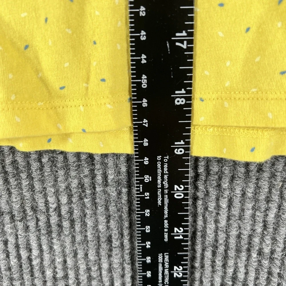 Banana Republic Shirt Womens Medium Yellow Short Sleeve Blouse Top Lightweight